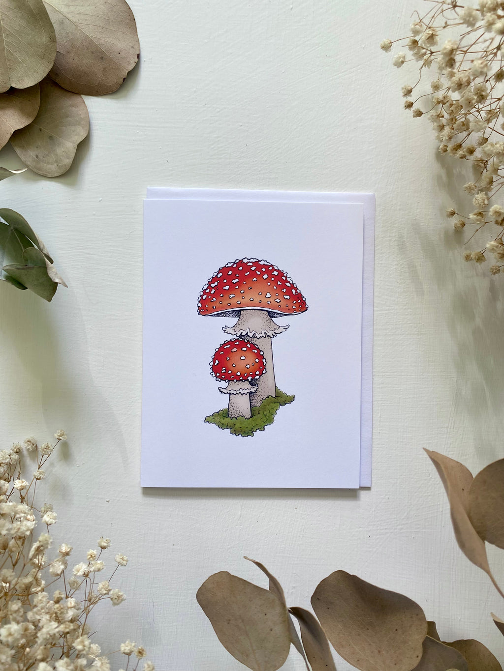 Welcome Little One Mushroom Card – Pigment