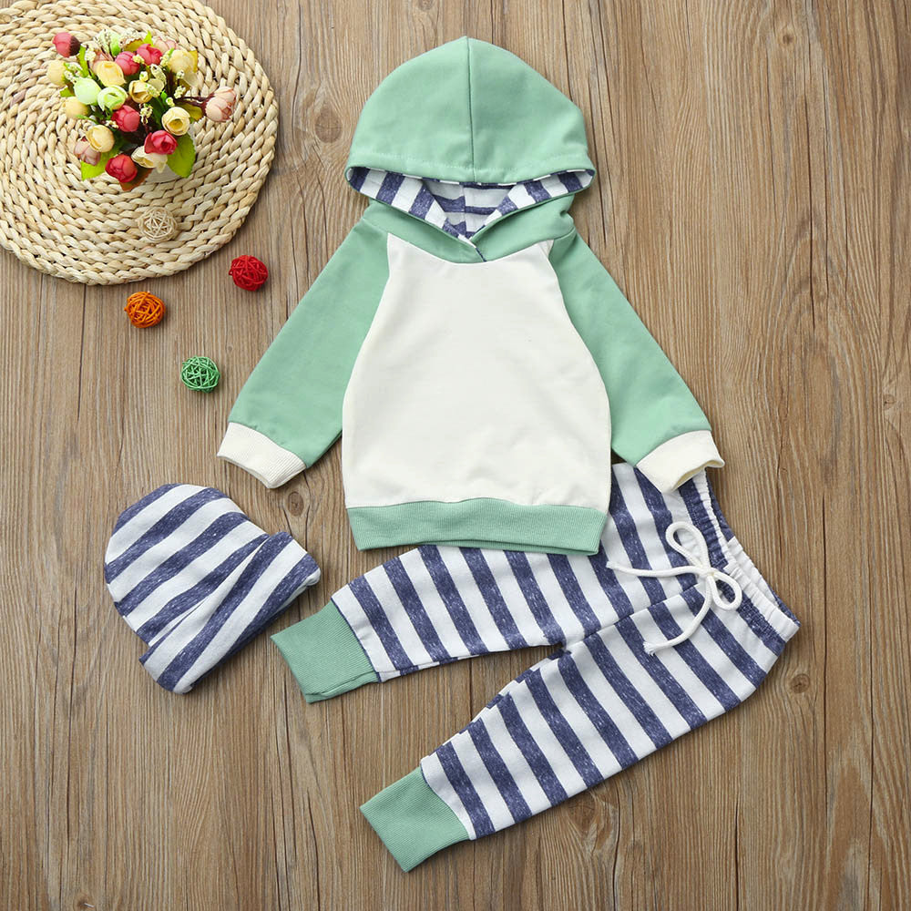 green striped hoodie