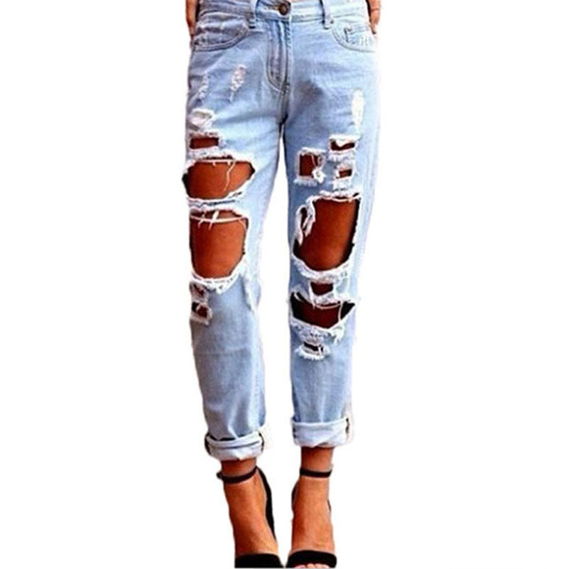 full ripped jeans