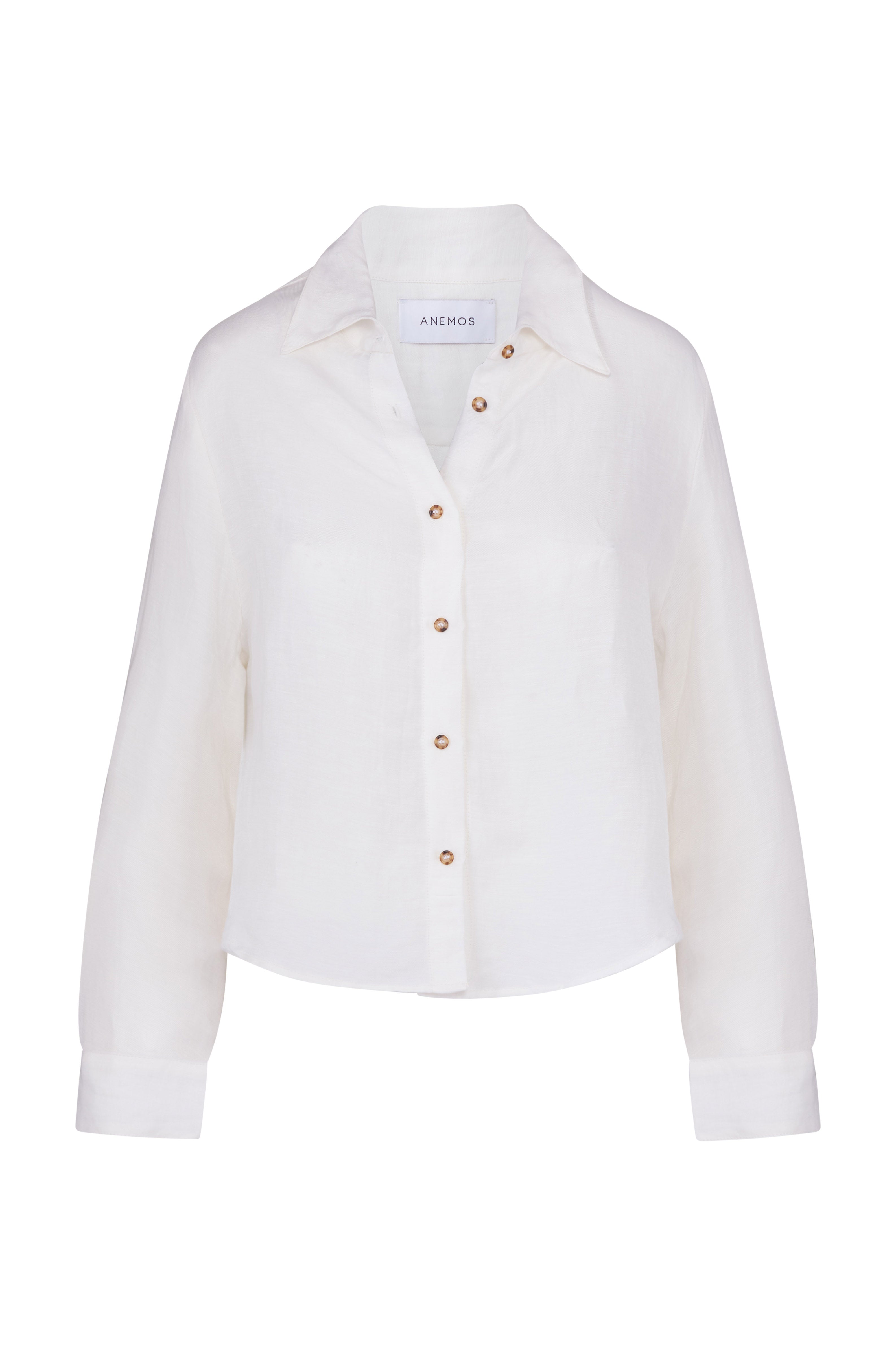 The Phillips Long Sleeve Button-Down Shirt in Linen Cupro – Anemos