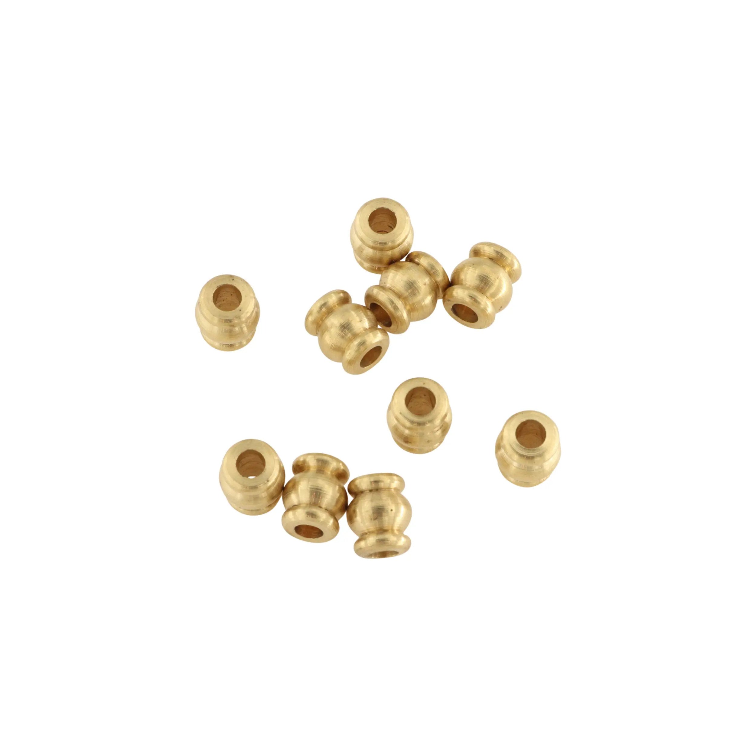 Find Metalperler, cylinder m. indsnævringer, forgyldt messing, 10 stk hos Beadhouse of Copenhagen i dag, med en altid hurtig levering!