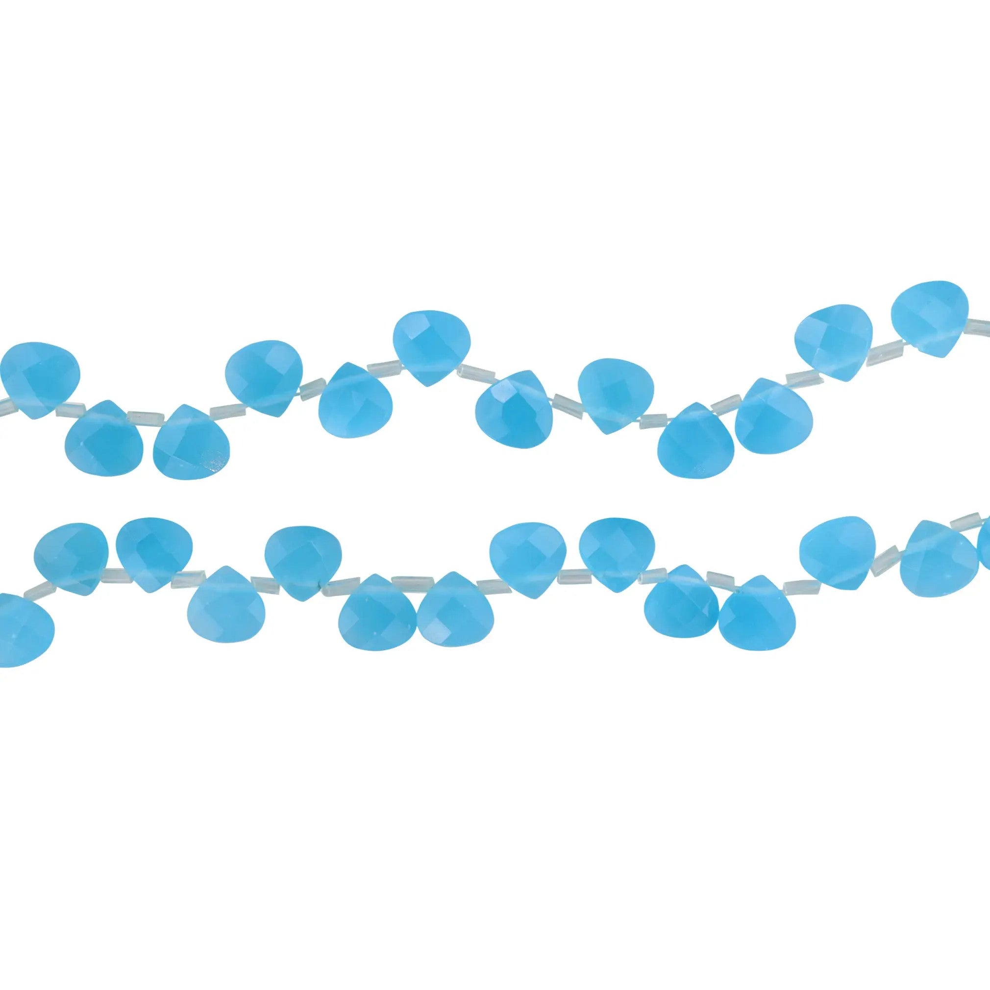 Find Smykkestensperler, string, calcedon dråbe facetteret, 40 cm/10 mm hos Beadhouse of Copenhagen i dag, med en altid hurtig levering!