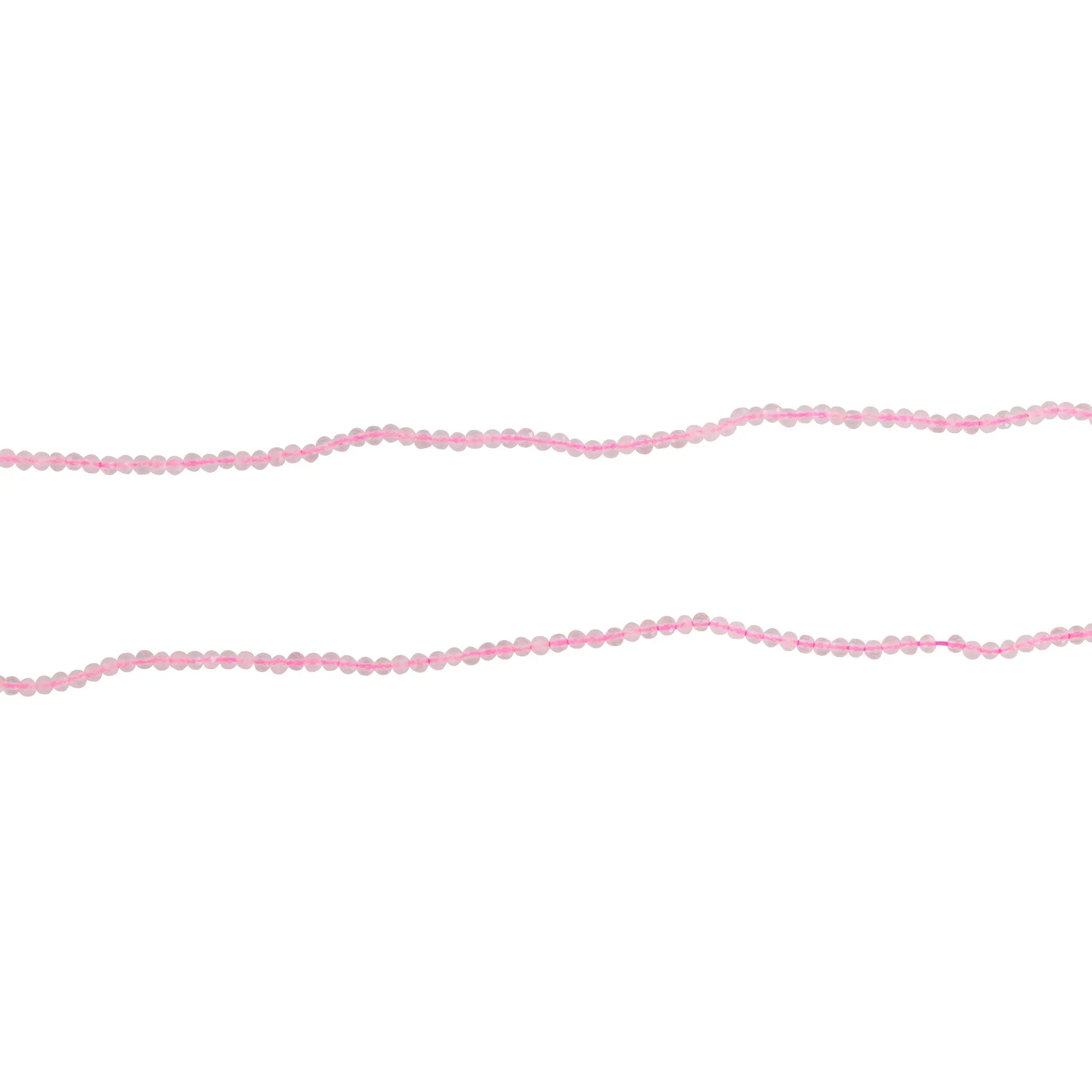 Find Smykkestensperler, string, rosakvarts rund facetteret, 39 cm/2 mm hos Beadhouse of Copenhagen i dag, med en altid hurtig levering!