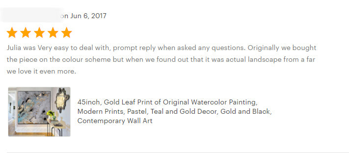 gold leaf art painting julia apostolova gold black gray teal interior happy clients review home decor