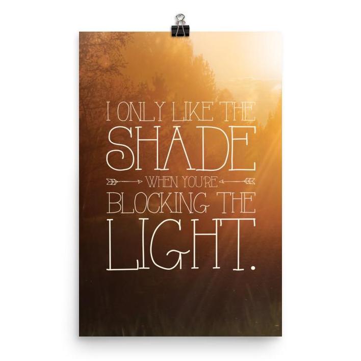 Lyrics Poster - Phish - Shade