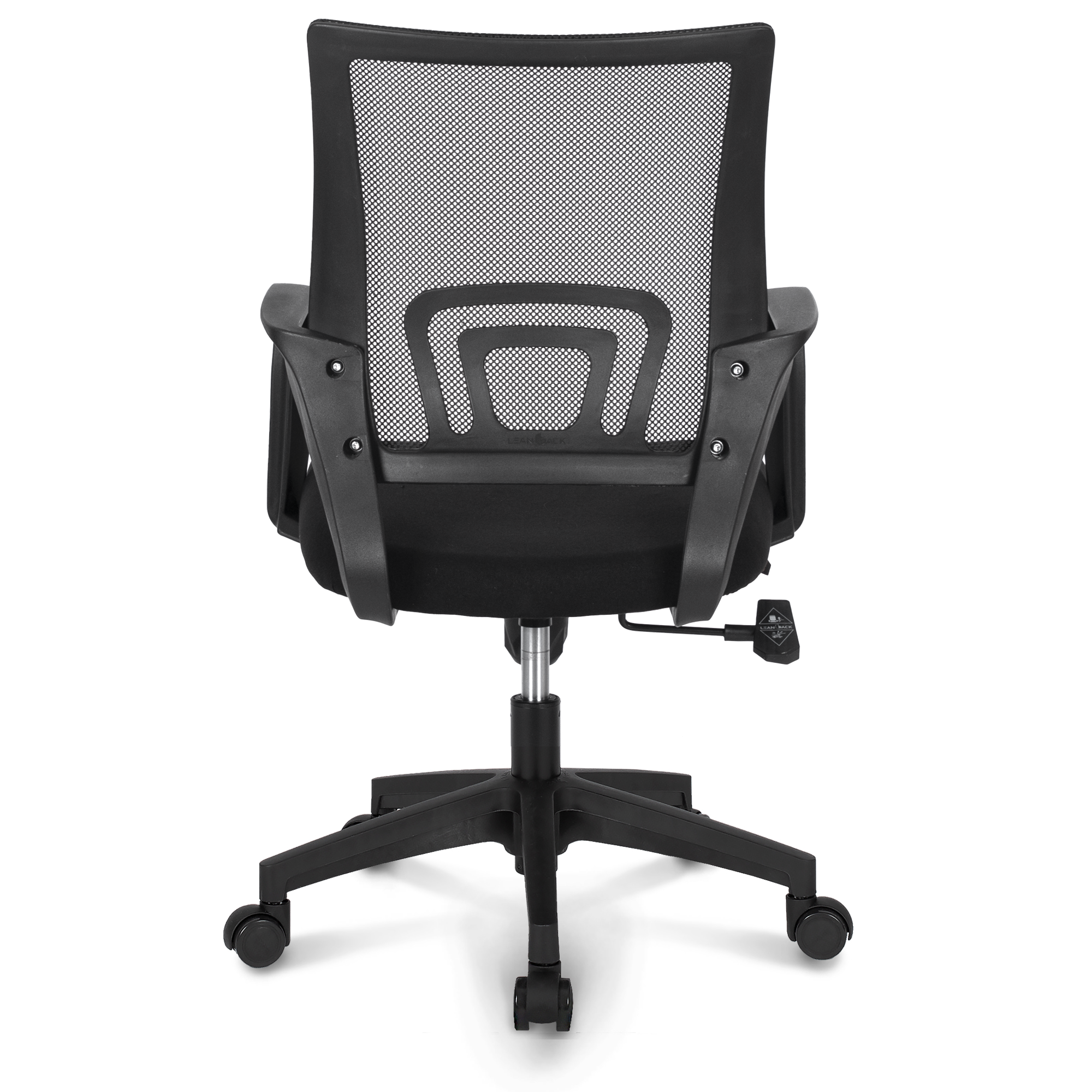 Neo Chair MB-5 Ergonomic Mid Back Adjustable Mesh Home Office Computer Desk Chair, Black