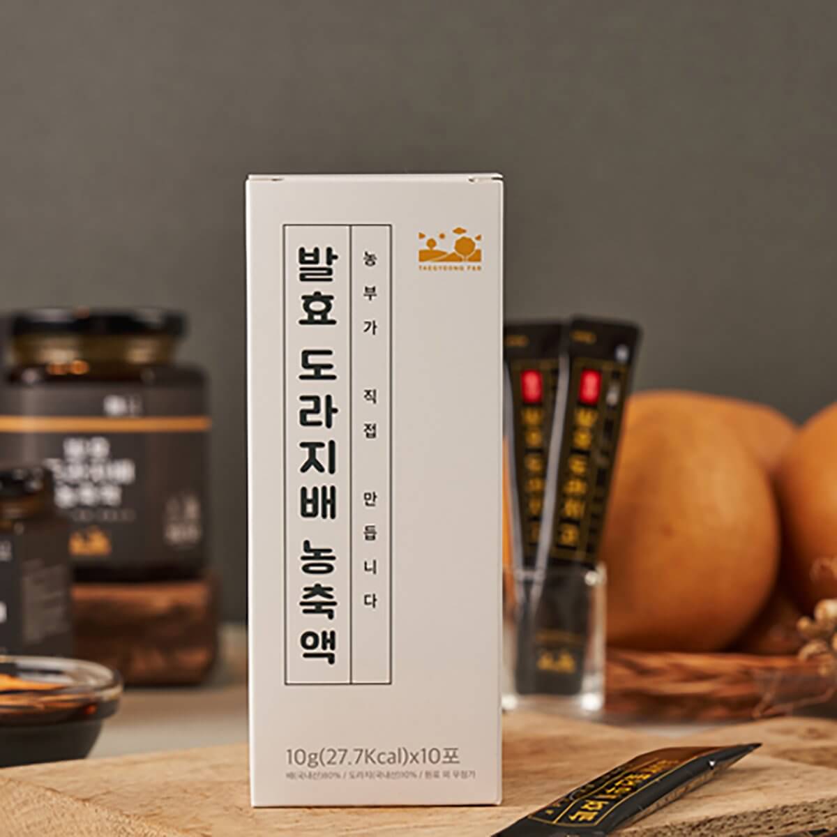 TAEGYEONG FERMENTED BELLFLOWER & PEAR INDIVIDUAL STICKS 발효도라지배농축액 (스틱제품)