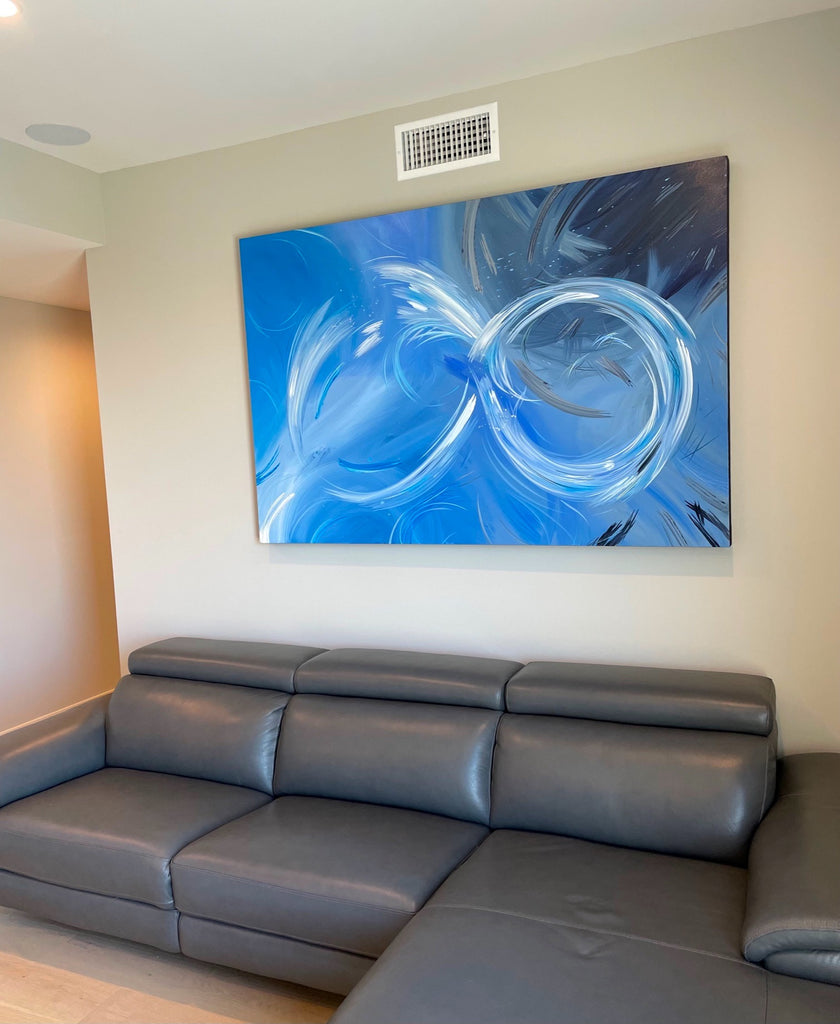 Ocean-themed painting commission for a home in Pacific Beach, CA 