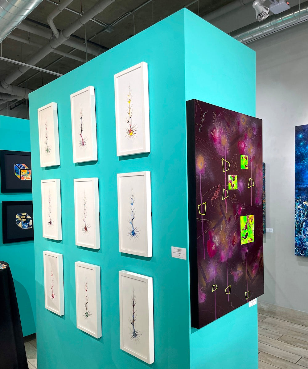 Michael Carini and Iris Scott currently on exhibit at San Diego art gallery