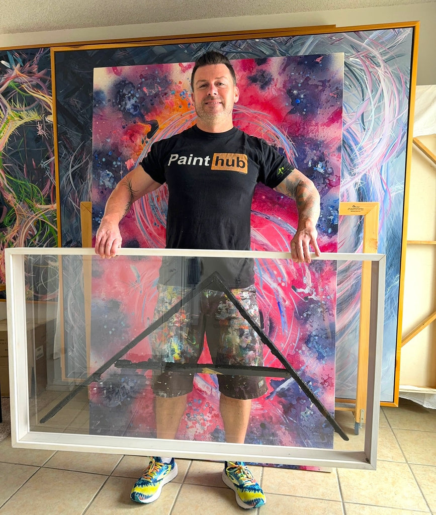 Michael Carini takes his deepest pain and turns it into purpose through paint