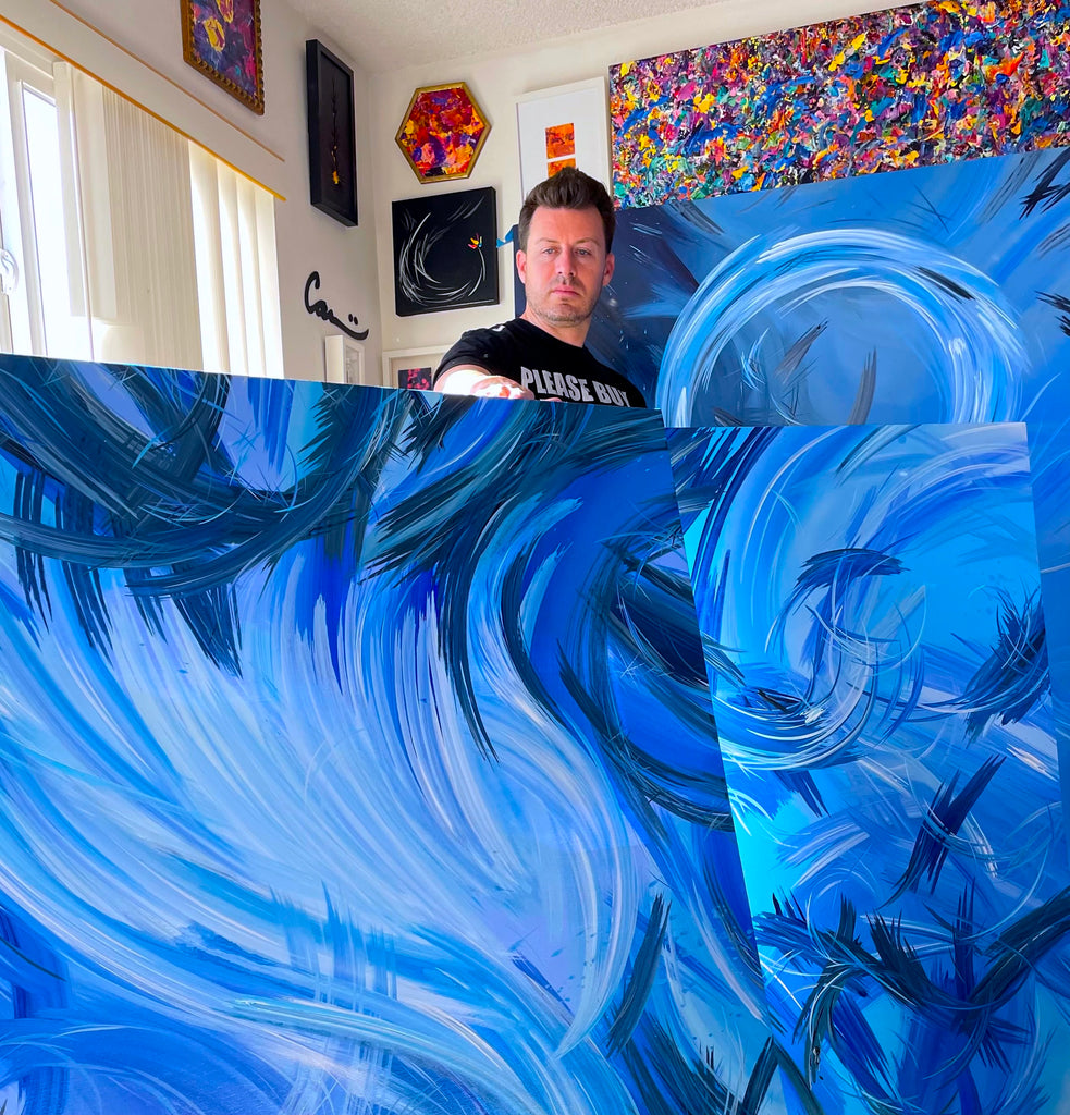 Swimming in the waves of paintings with Carini Arts