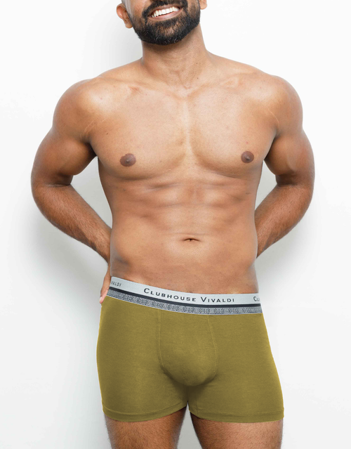 Army Green - Super Soft Long Leg Boxer Brief