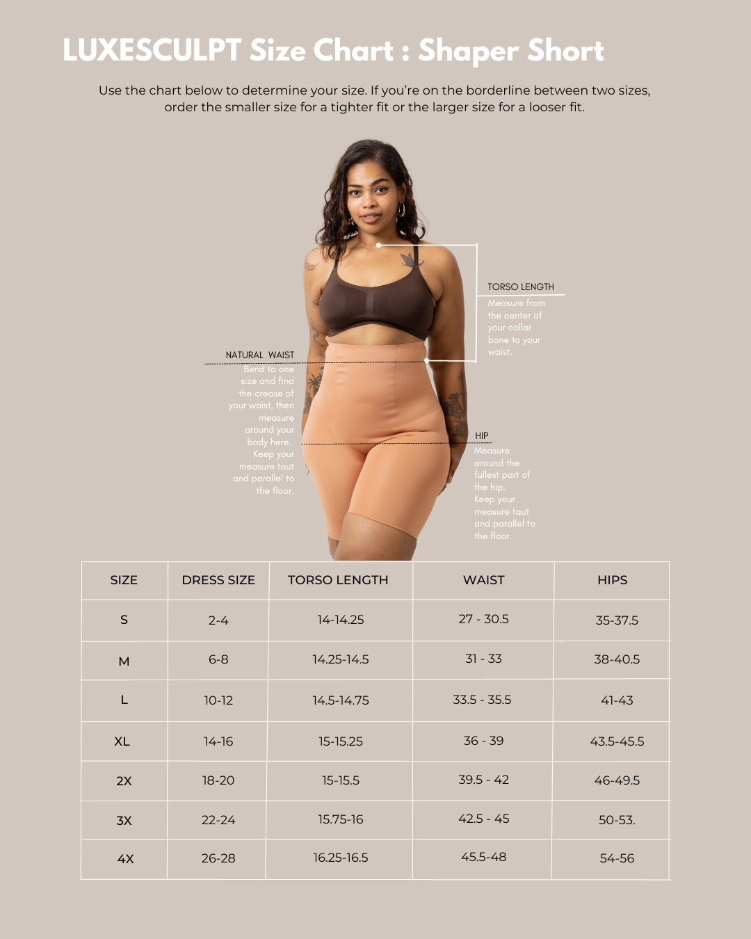 High-Waisted Mid Thigh Shaper Short - Mocha – Clubhouse Vivaldi