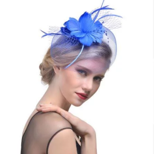 Bovenstaande Bruin Lastig Sky Blue Wedding Church Tea Party Fascinator Hat.Costume Feather Brida –  Gifts with Love and Art