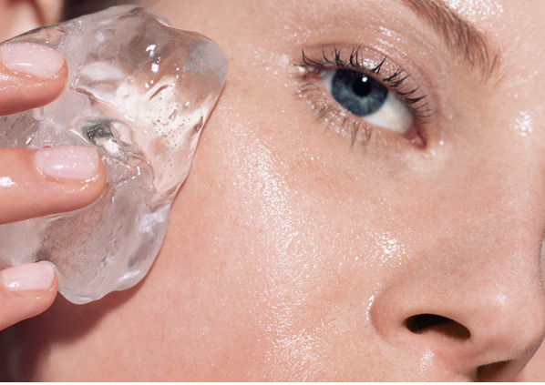 ice on skin | How to Pop a Zit