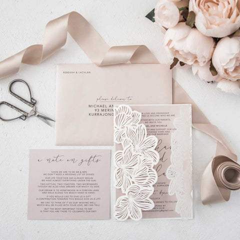 Laser Cut Wedding Invitations Sajaro Invitations Buy Online