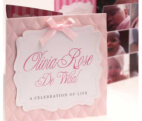 pink powder puff christening invitation