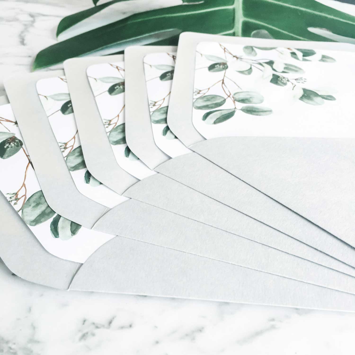 botanical envelope liner