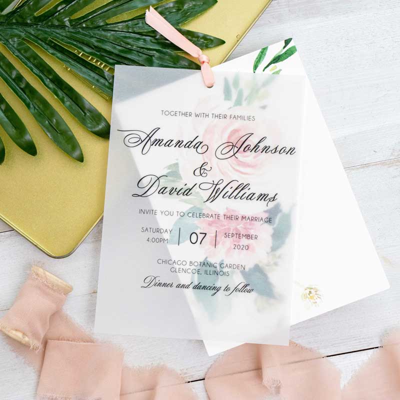 Vellum Invitations