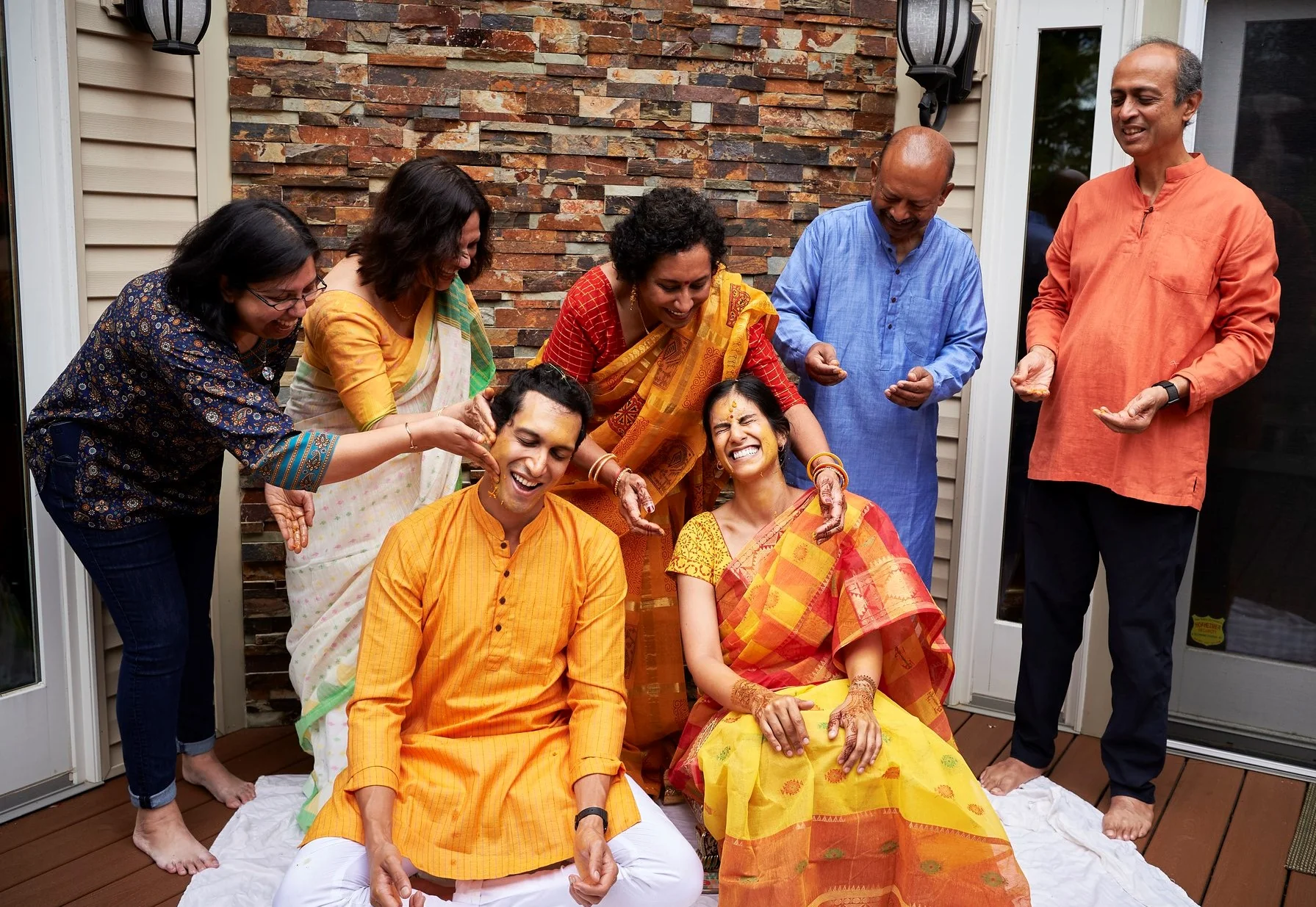 Rooshy at her Haldi ceremony