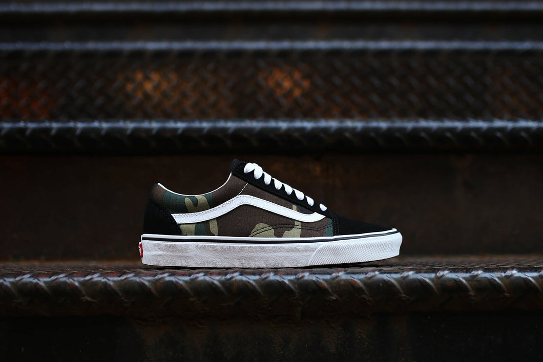 VANS OLD SKOOL - BLACK / WOODLAND CAMO 