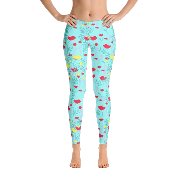 Californian Poppy Leggings - vierrawatches  