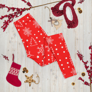 Red Christmas Leggings