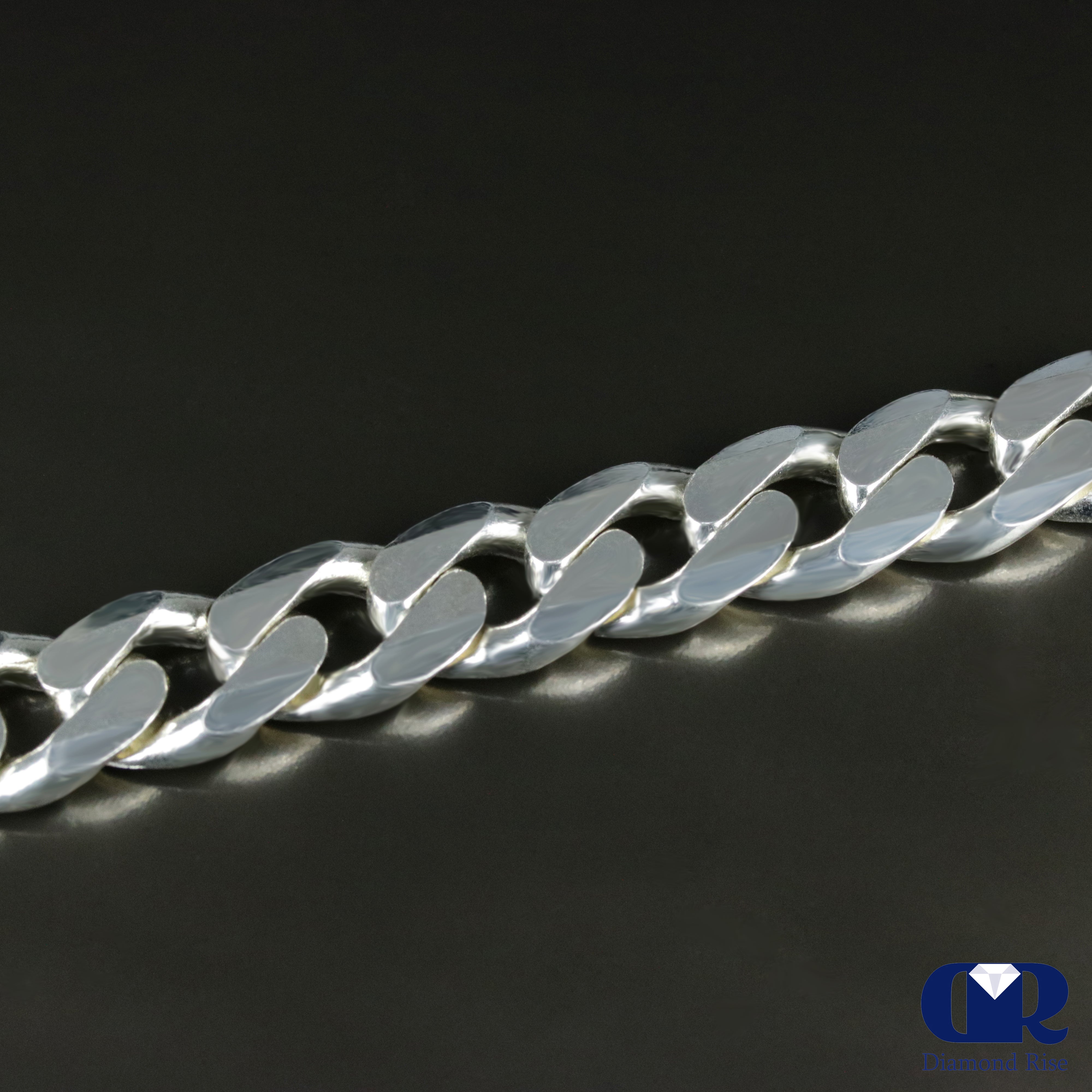 Men's Real Solid 925 Sterling Silver Miami Cuban Link Bracelet Heavy 8 inch inch x 12 mm Thick, Size: One Size