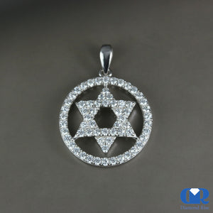 Diamond Star Pendant In 14k White Gold - Diamond Rise Jewelry