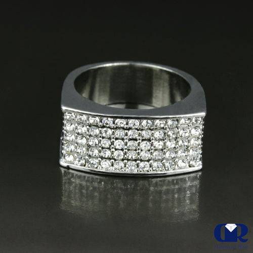 Men's 1.38 Carat Diamond Pinky Ring & Wedding Ring 14K Gold