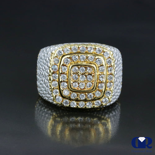 Men's 1.00 Carat Diamond Pinky Ring In 14K Yellow Gold