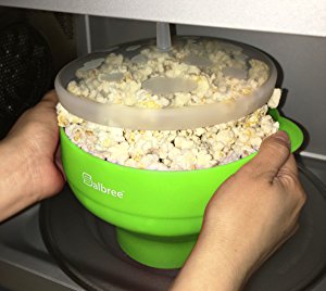 The Original Salbree Microwave Popcorn Popper Machine, Silicone Popcor 