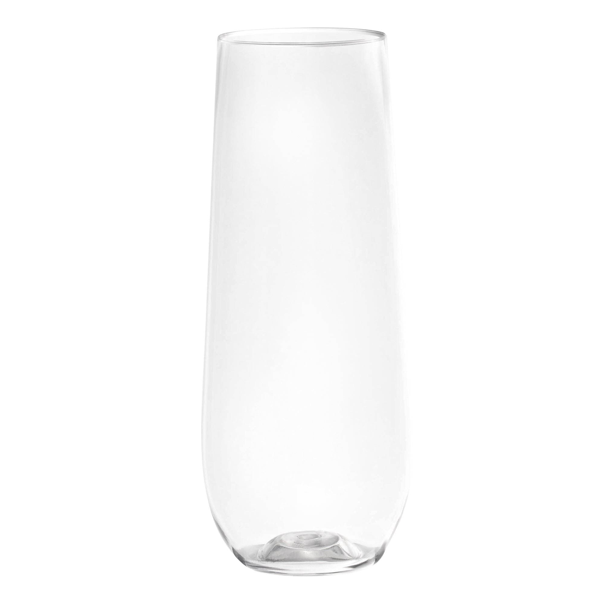 Plastic Champagne Flutes - Clear Stemless Cup | Smarty Had A Party