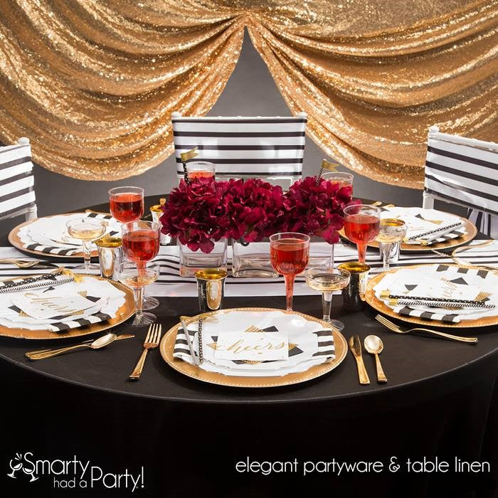 Black and Gold birthday decorations and stylish ideas