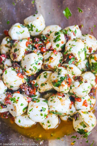 Marinated Mozzarella Cubes