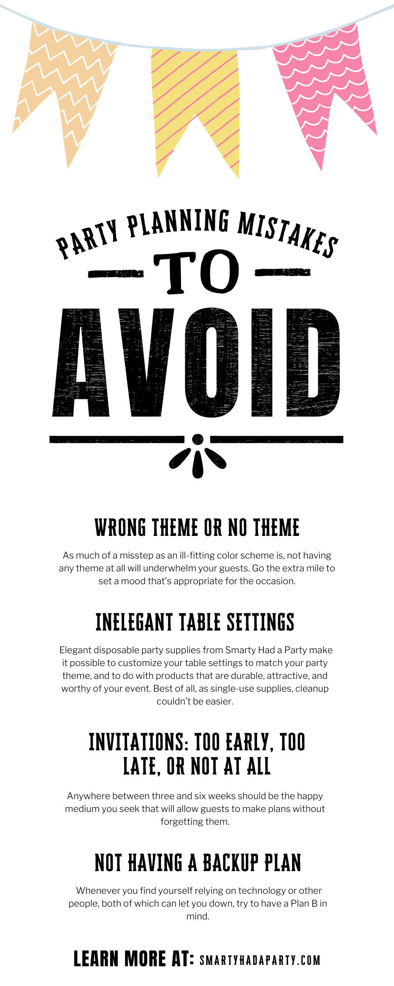 Party Planning Mistakes To Avoid