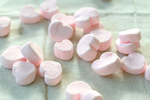 Homemade Heart-Shaped Marshmallows