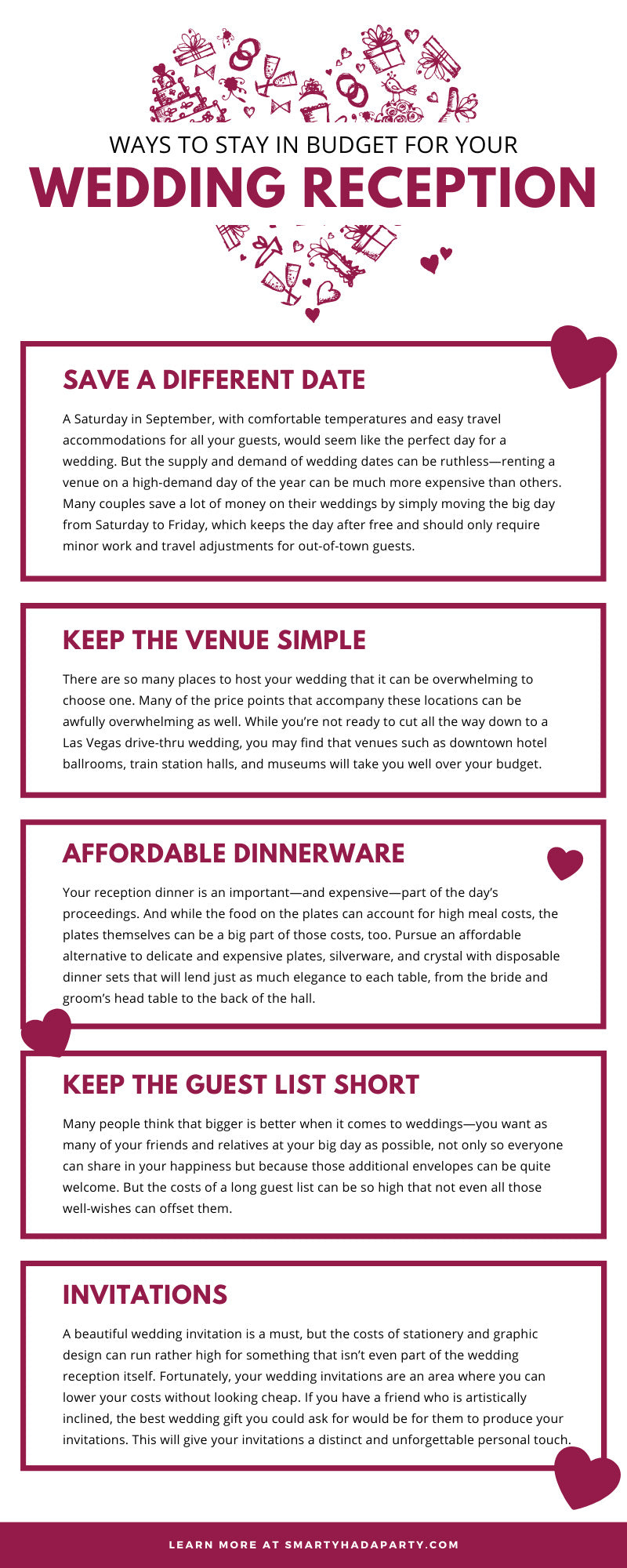 Ways To Stay in Budget for Your Wedding Reception