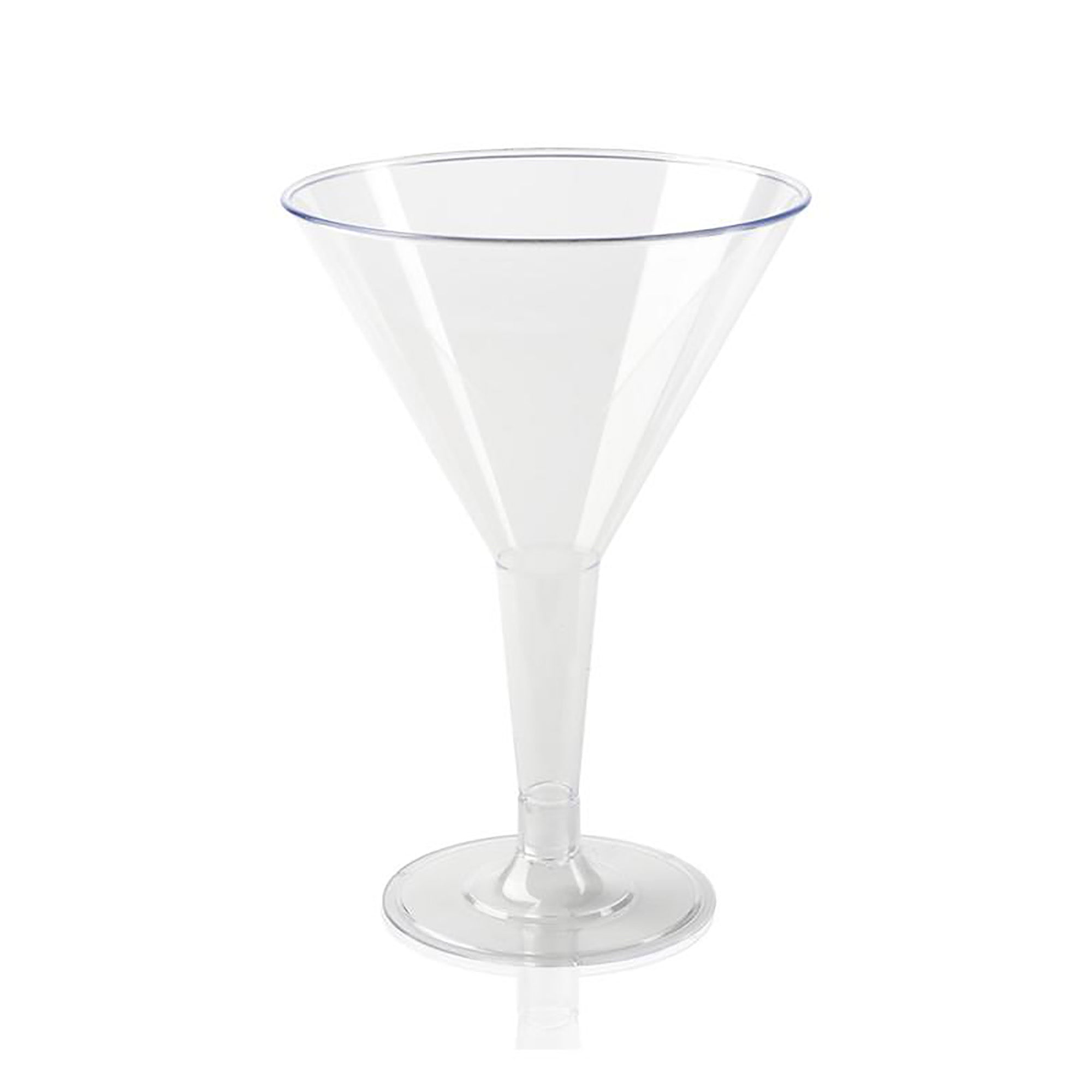 Christmas. Cocktail Glasses Perfect for Any Party Celebrations Reusable Recyclable 70 ml Durable & Unbreakable Clear Polystyrene Birthdays 48 Premium Disposable Mini Plastic Martini Glasses 