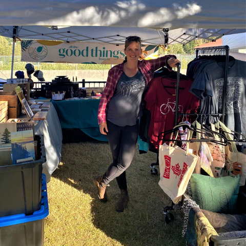 adela beranek in all the good things form bc booth in squamish summer 2022