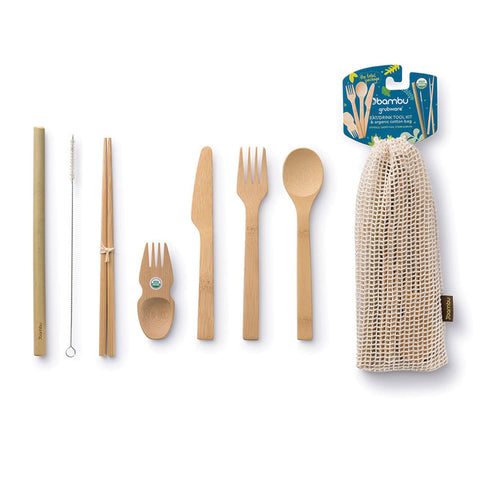 Reusable Bamboo cutlery travel set