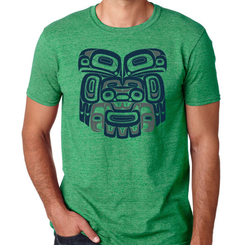 Men's T-Shirt - Ch'aak' (Eagle) by Alison Bremner-T-Shirt-Native Northwest-[cool mens tees]-[best cotton t-shirts for men]-[native artist designed t-shirt]-All The Good Things From BC