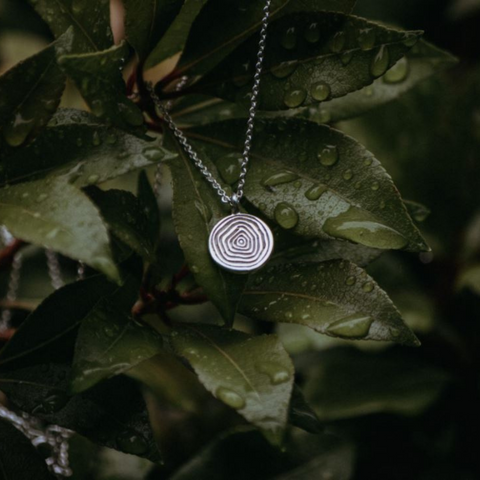 Silver Necklace with Charm - Life by Treeline Collective (mini)-Necklaces-Treeline Collective-[beautiful silver jewerly for women]-[925 sterling silver]-[best gift for her designed in canada]-All The Good Things From BC