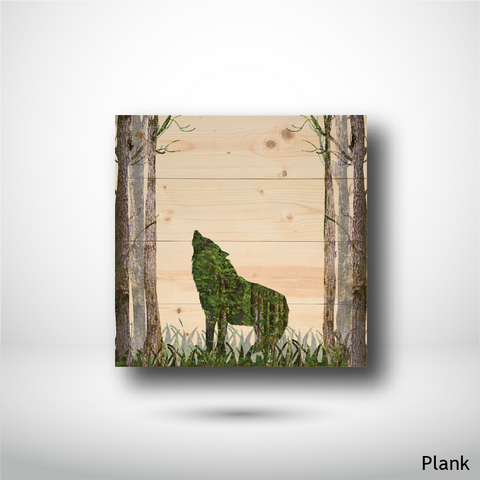 Wood Wall Art Print - Bear In The Woods (14X14, Plank) – All The Good  Things From Bc