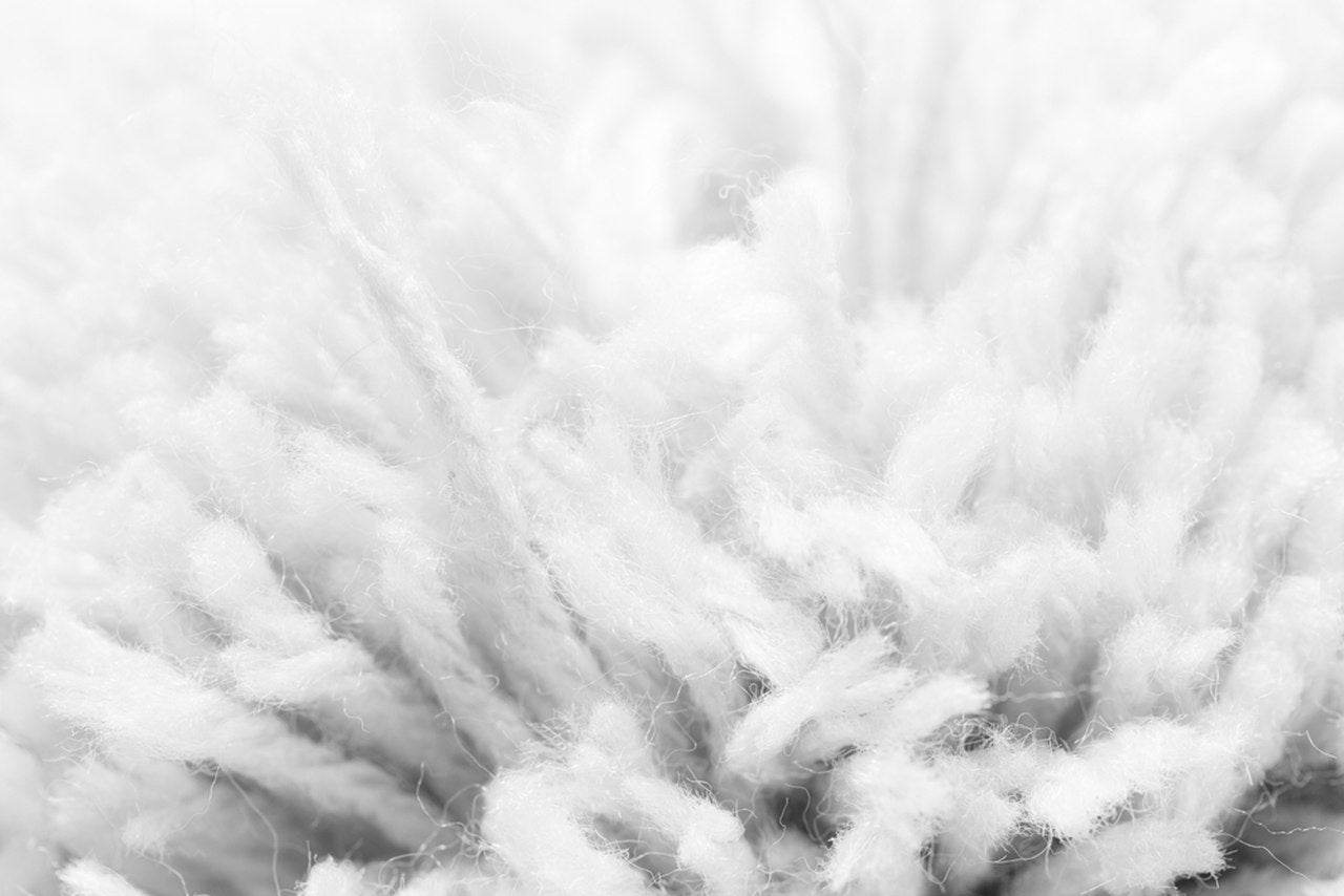 long white cotton fibers close hot