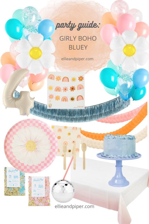 Bluey Party Supplies, Bluey Balloon