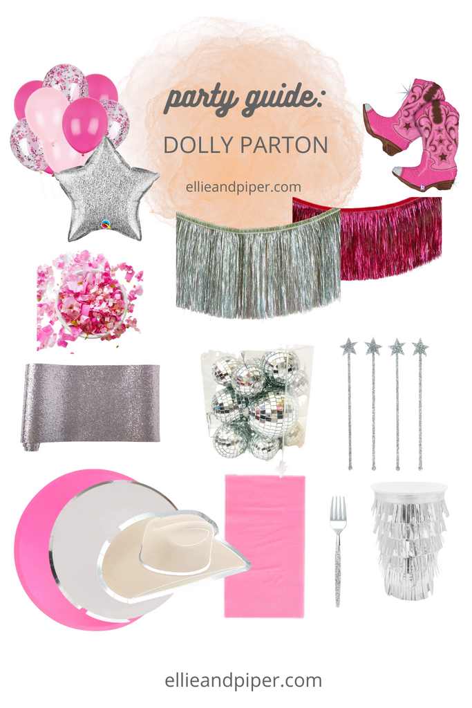Dolly Parton Pink Fringe Party Banner
