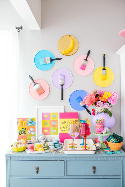 ellie-and-piper-birthday-party-inspo-childrens-kids-andy-warhol-painting-arts-and-crafts
