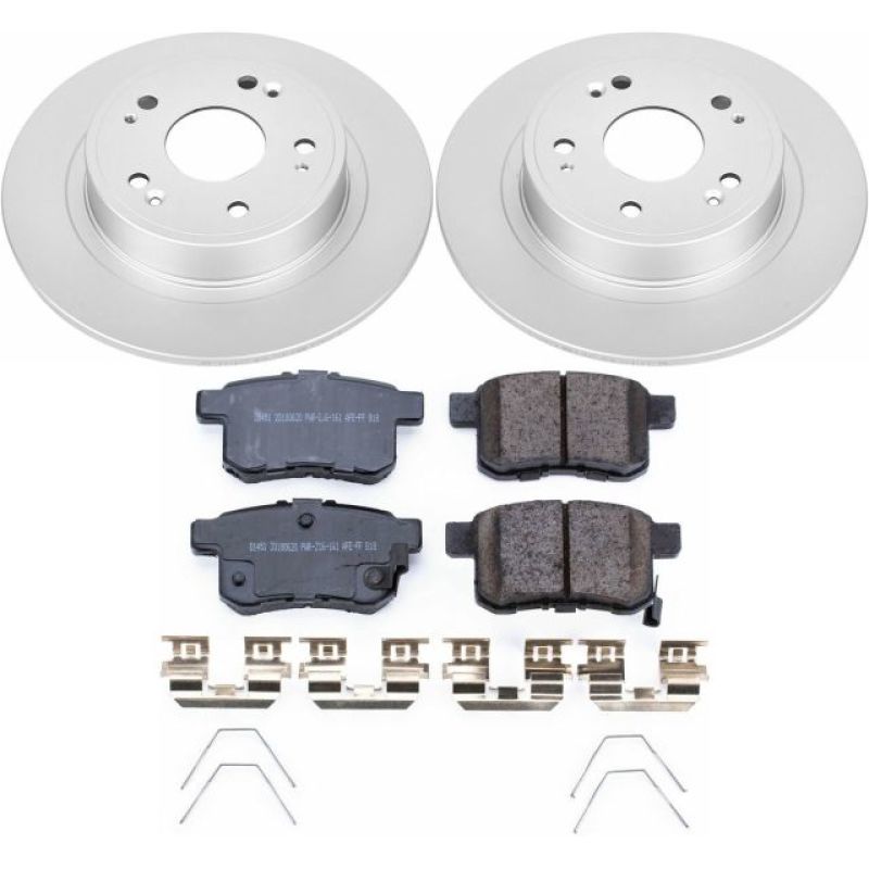 Power Stop 11-14 Acura TSX Rear Z17 Evolution Geomet Coated Brake Kit - Two Step Performance product image