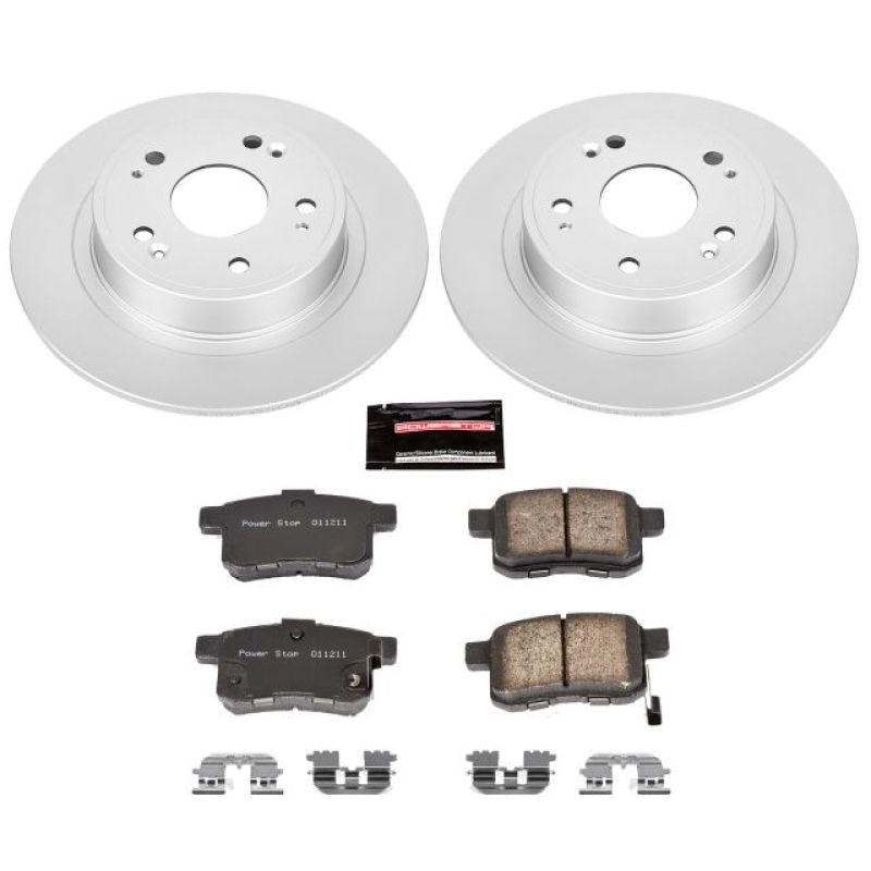 Power Stop 09-10 Acura TSX Rear Z17 Evolution Geomet Coated Brake Kit - Two Step Performance product image